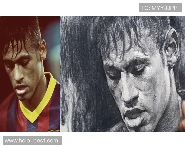 素描艺术展现足球明星内马尔的魅力与激情